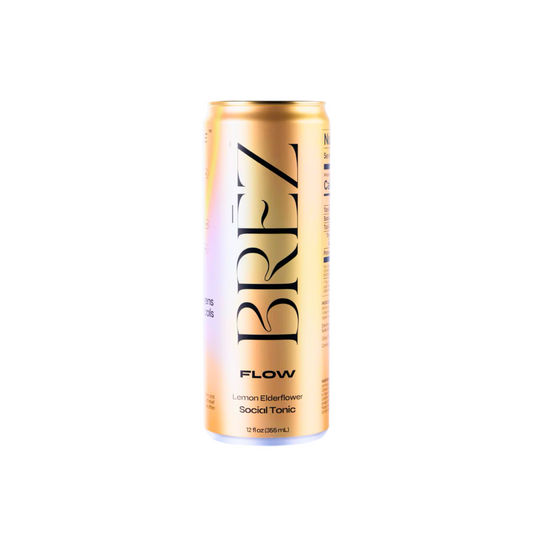 Brez Flow can on a white background