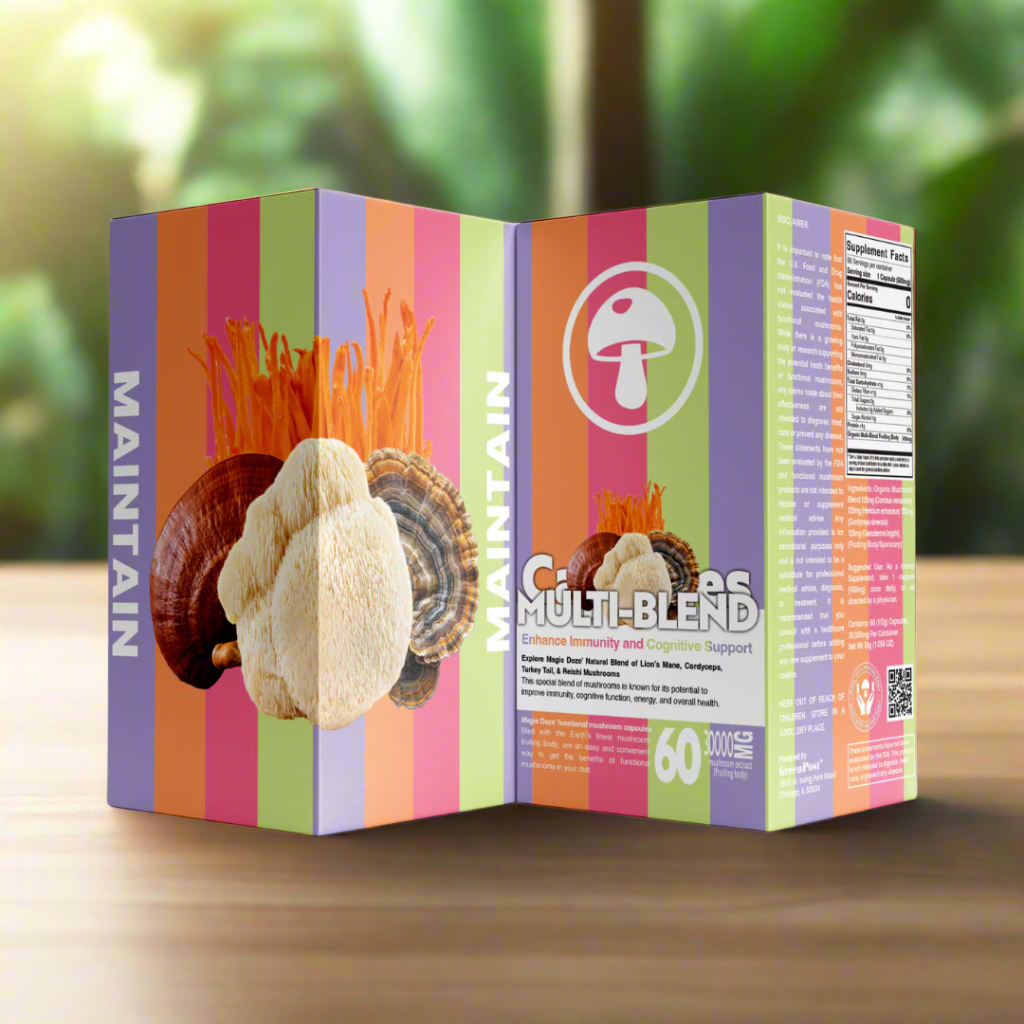 Multi-Blend Mushroom Capsules | Magic Doze Maintain™