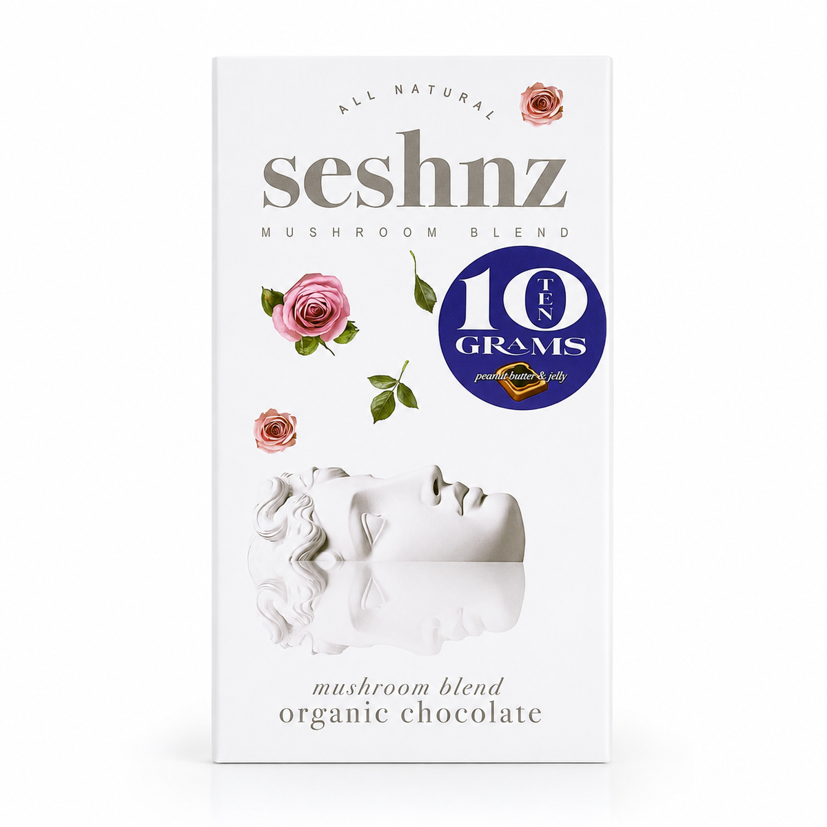 Seshnz Peanut Butter and Jelly 10g mushroom chocolate bar package