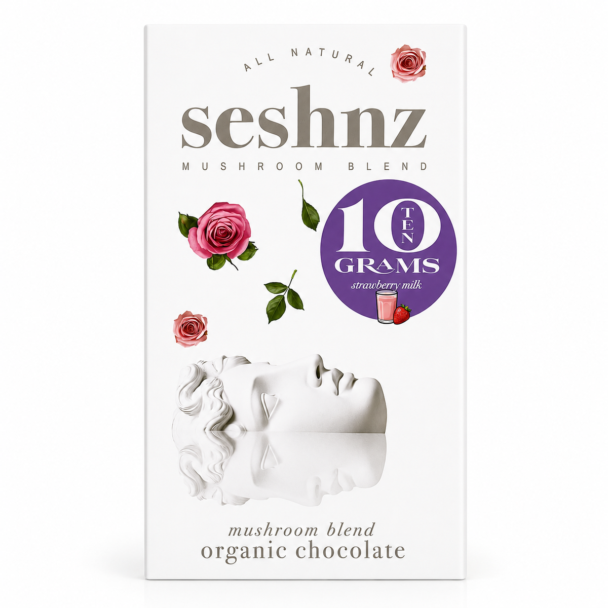 Seshnz Strawberry Milk 10g mushroom chocolate bar package